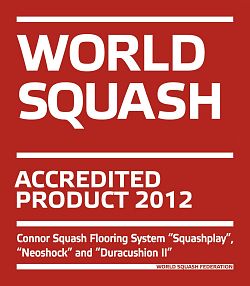 Сертификат международной федерации сквоша squash for Connor Flooring Systems