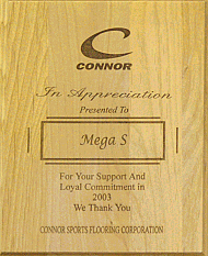 Благодарность "Connor", 2003.