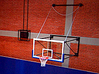 Ферма (навеска щита баскетбольного) складная, настенного крепления, производства фирмы PORTER (США).